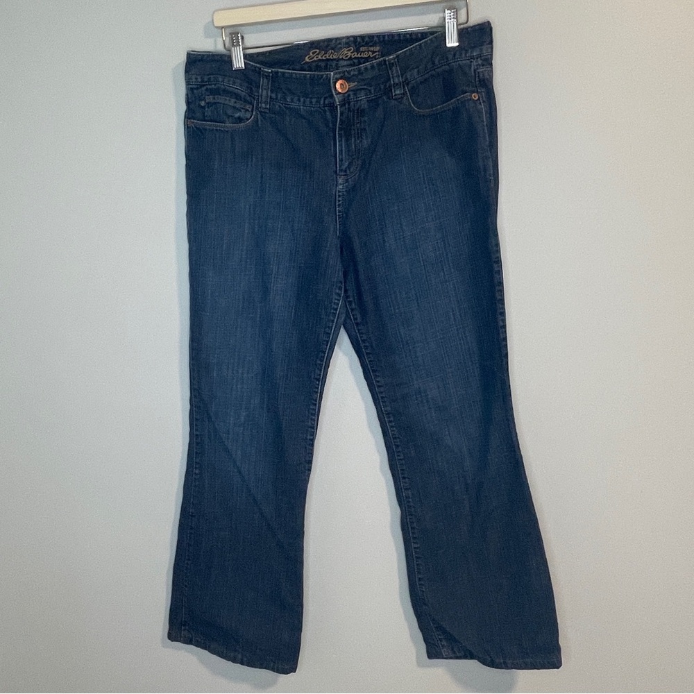 Eddie Bauer Women's Boyfriend Flannel-Lined Jeans Size 10